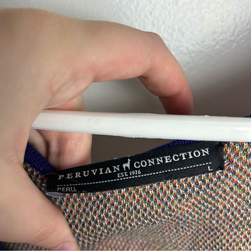 Peruvian Connection Samarinda Print Sleeveless Pima Cotton Dress Size Large - Picture 7 of 8